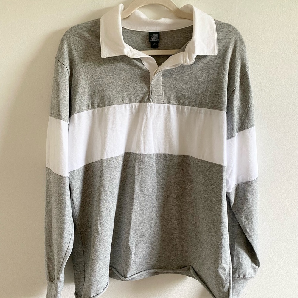 Target “Wild Fable” Colorblock Collard Long Sleeve Buttoned Shirt - Size XS